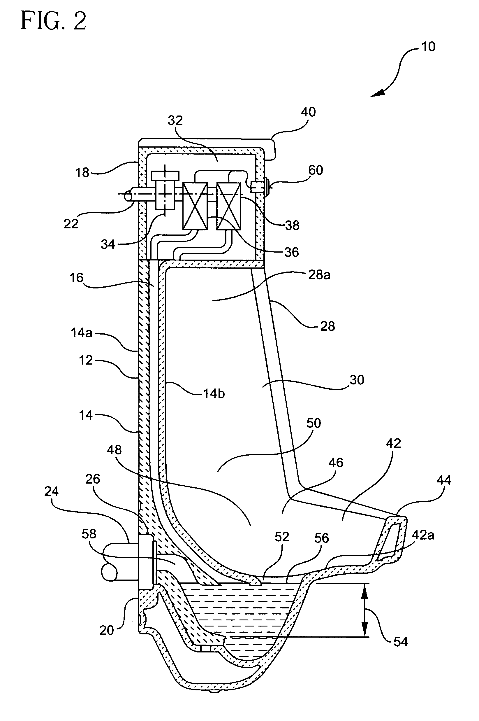 Dual phase flush urinal