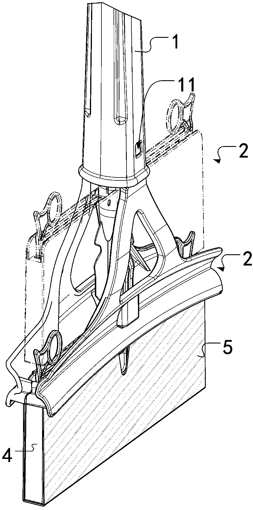 A detachable wring water mop