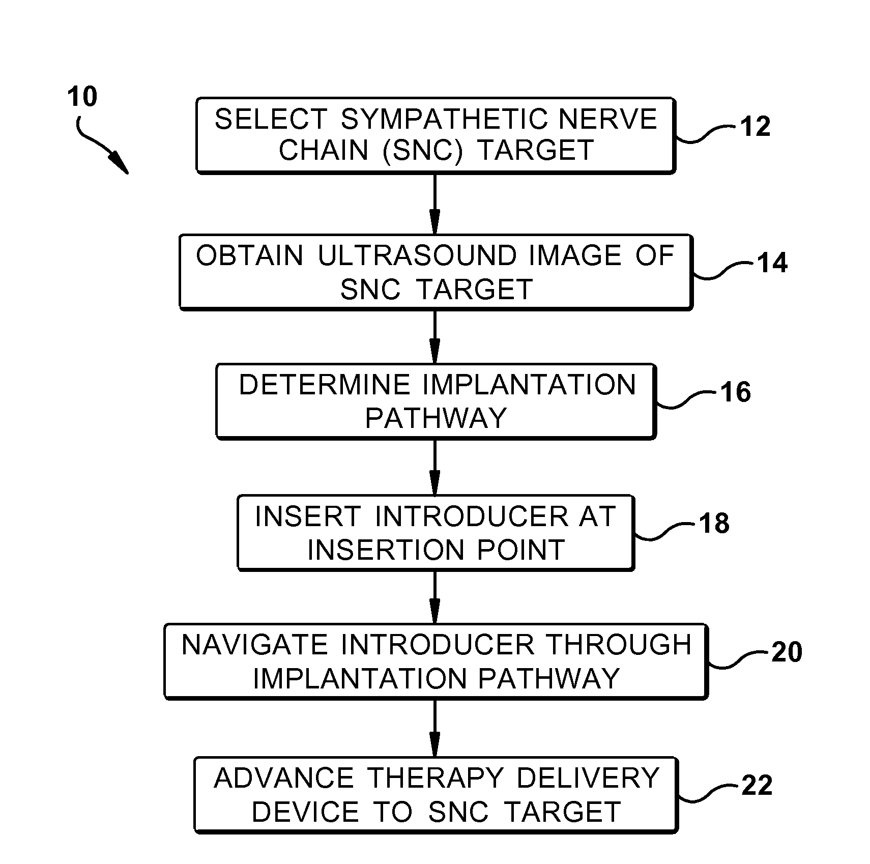 Ultrasound-guided delivery of a therapy delivery device to a nerve target