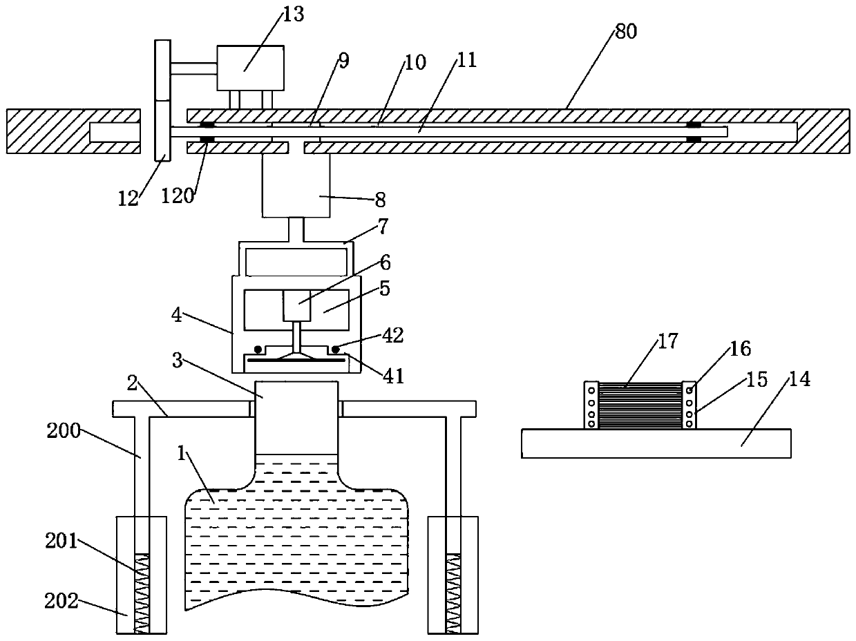 Sealing equipment of liquid filling machine