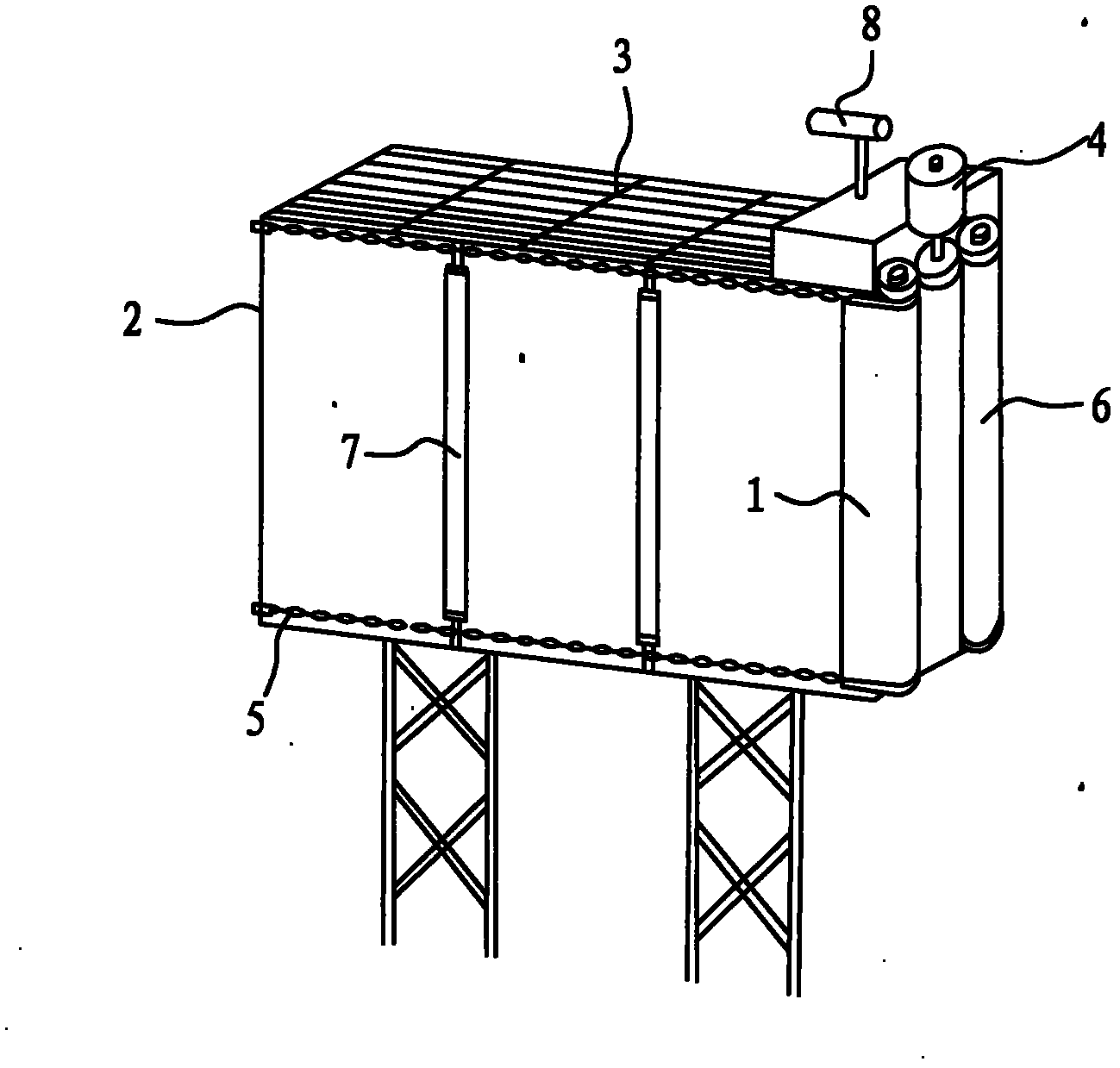 Full automatic typhoon-proof large billboard