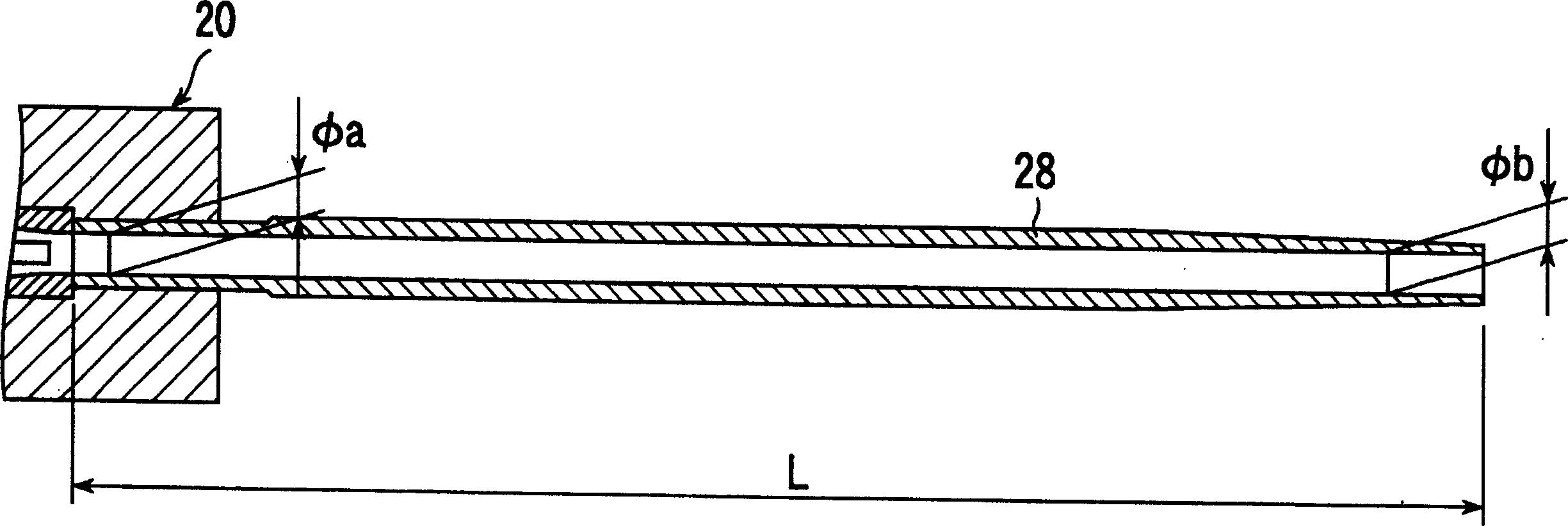 Picking nozzle of air jet loom and pipe used therefor