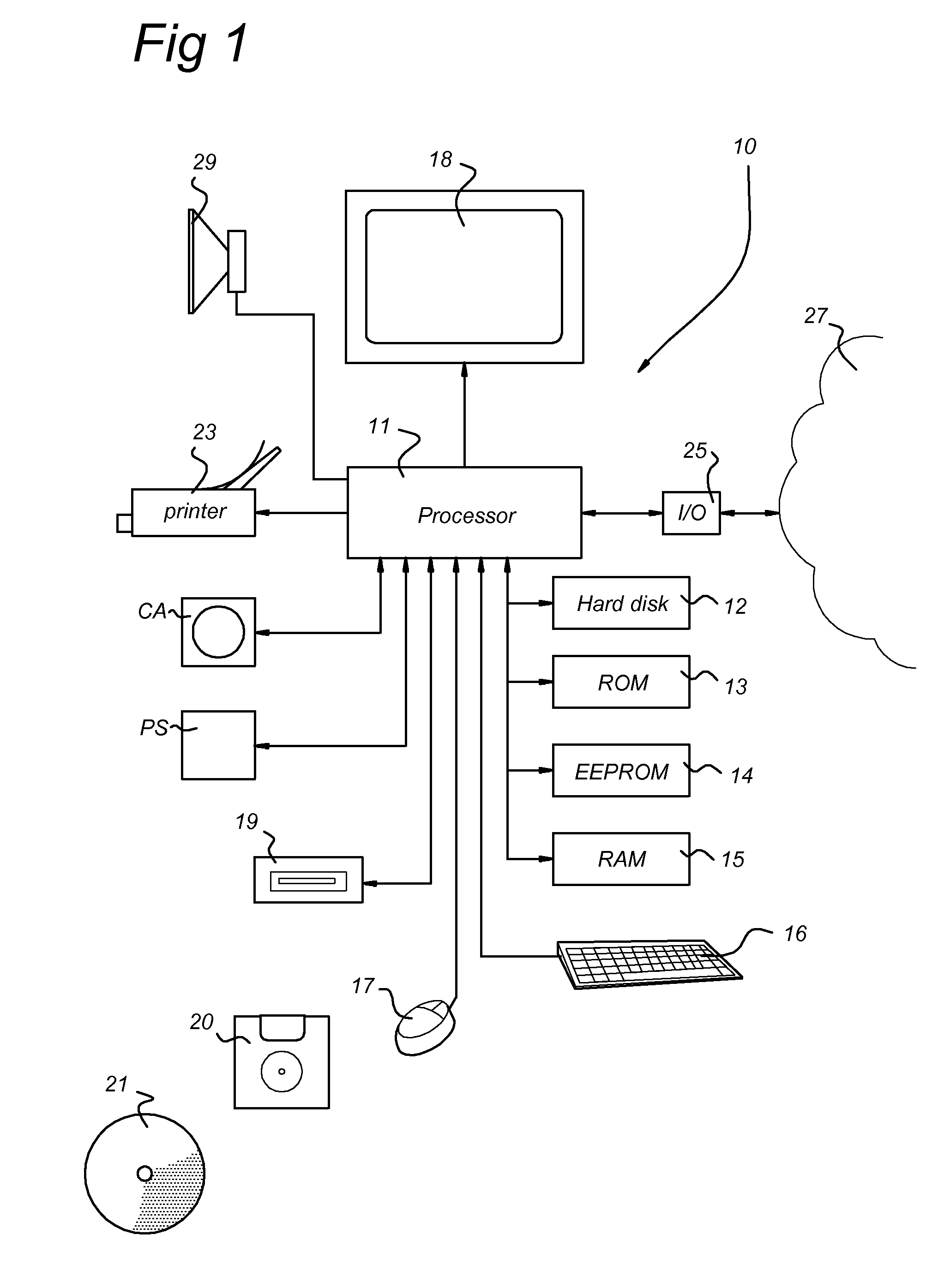 Computer arrangement and method for displaying navigation data in 3D