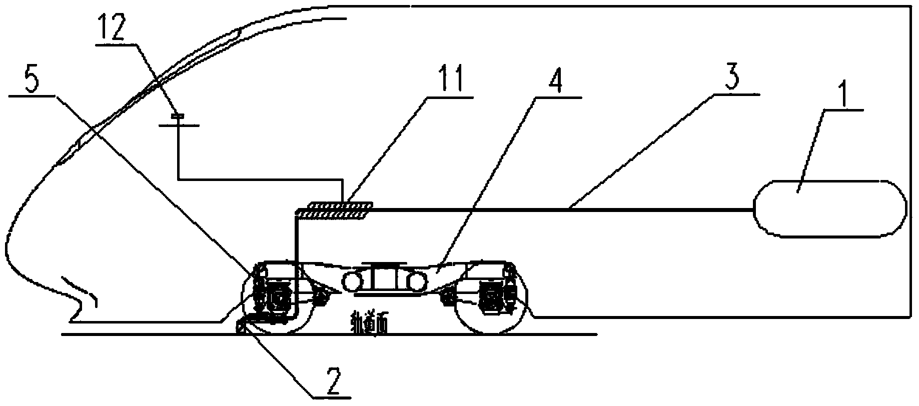 Obstacle removing method and obstacle removing device for railway vehicle