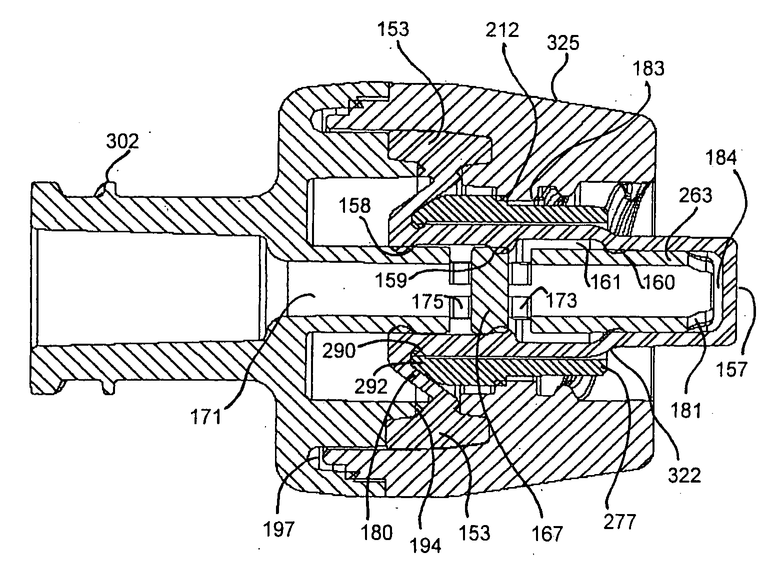 Valved fluid connector