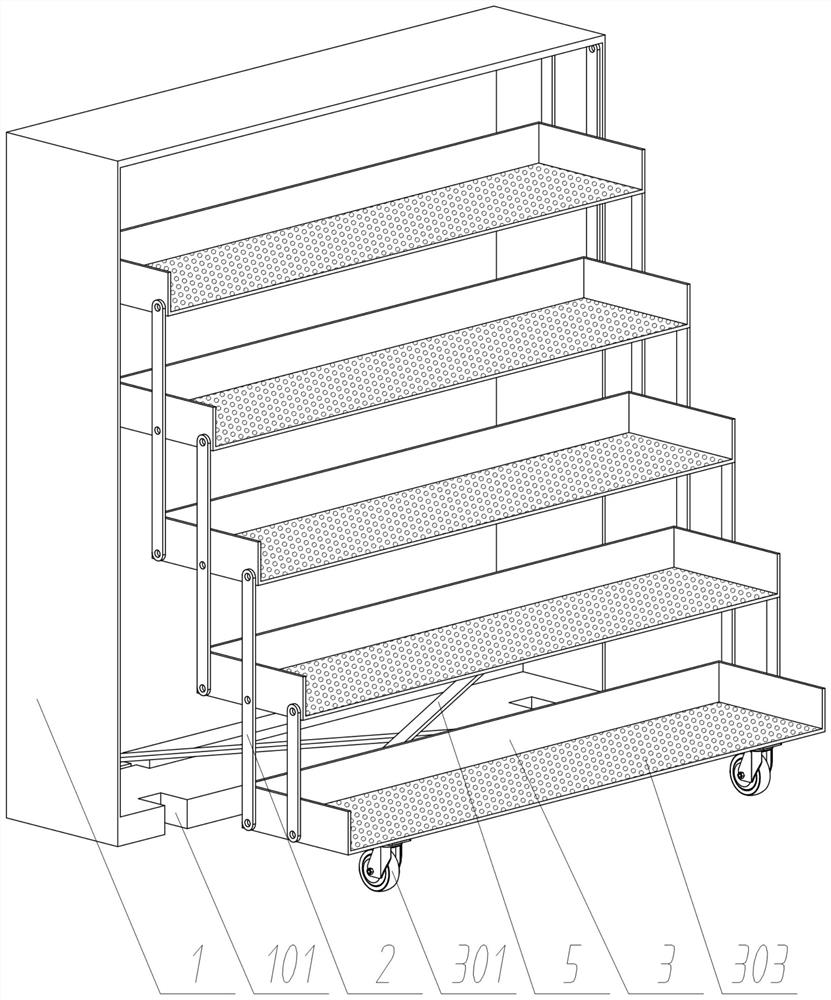 Archive management and storage device convenient to inquire, take, place and retrieve