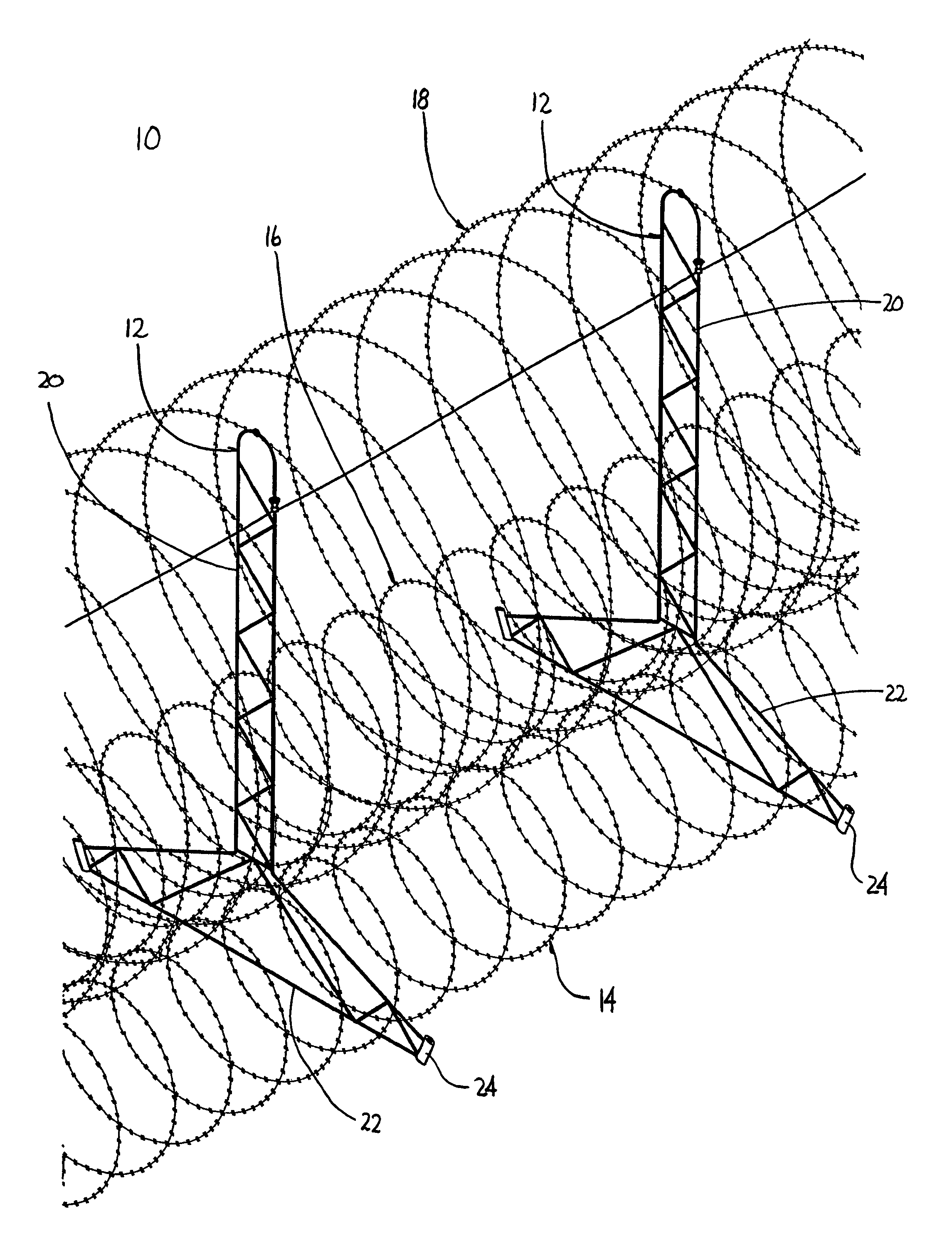 Antipersonnel barrier system