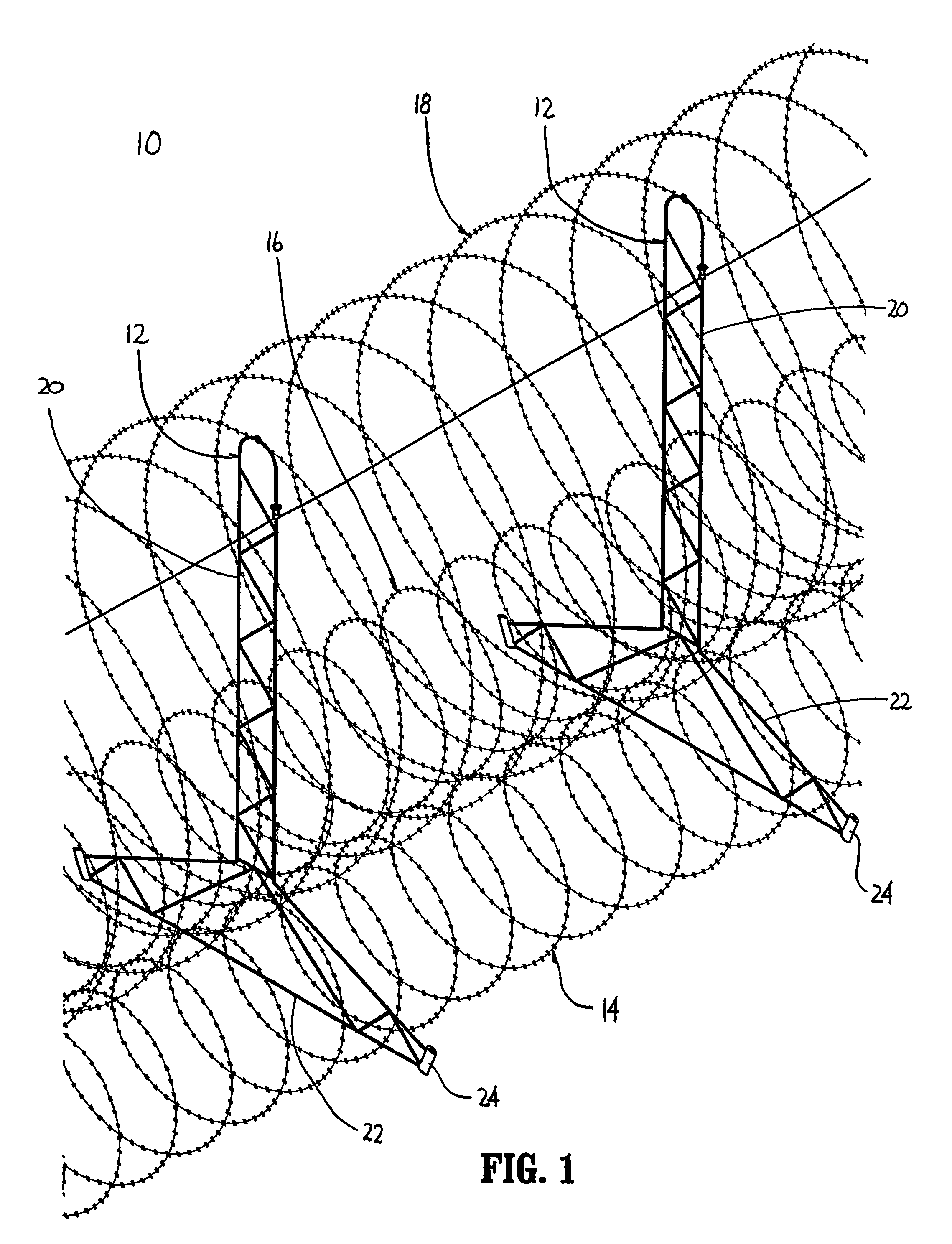 Antipersonnel barrier system