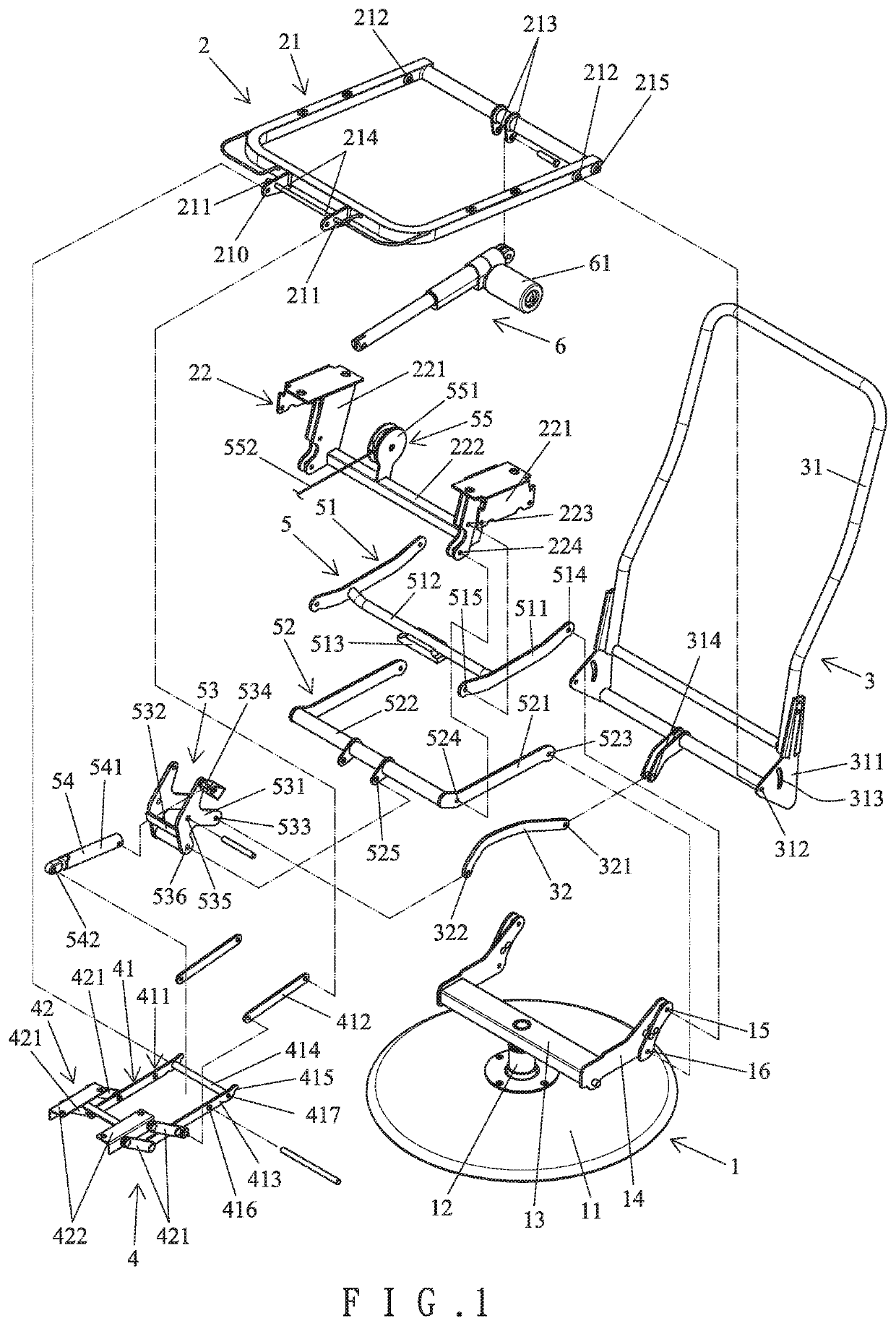 Electric-assisted leisure lifting recliner