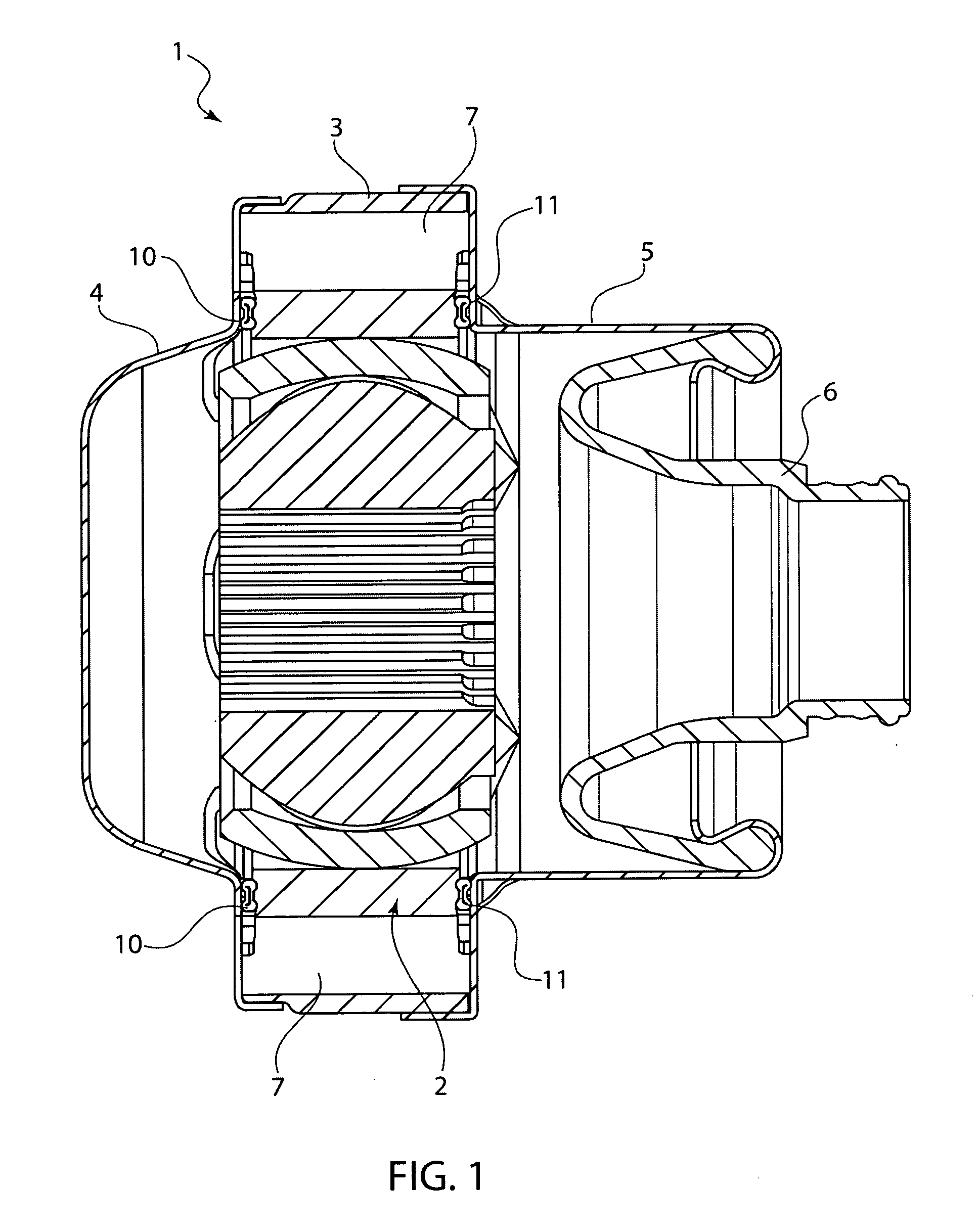 Two-lip rubber seal with reinforcement