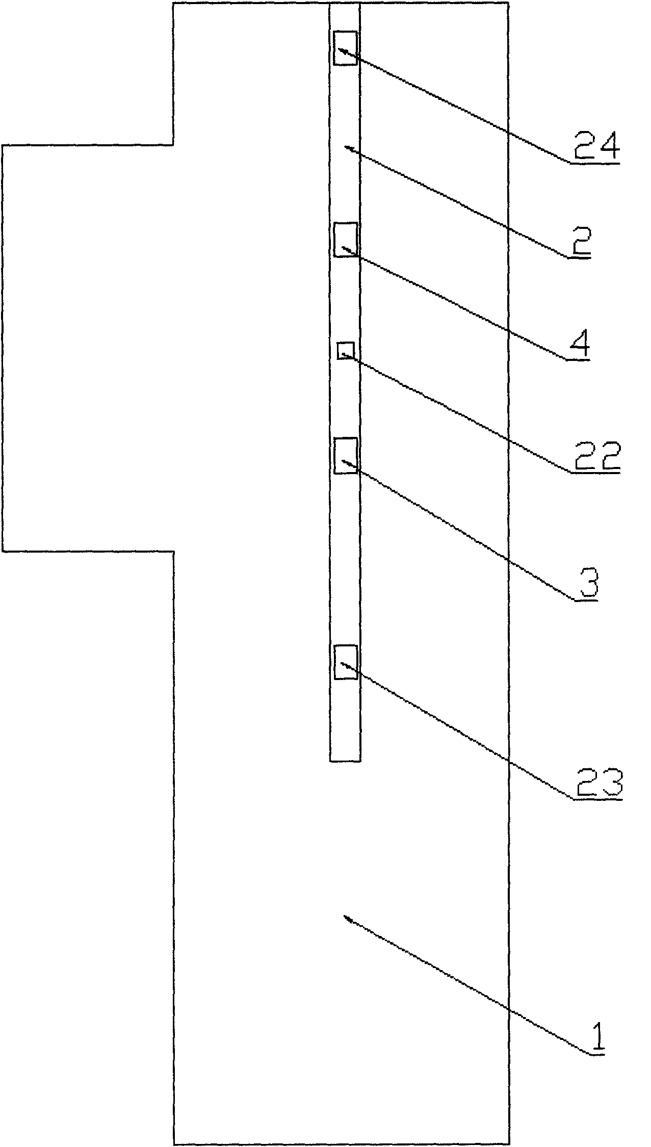 On-machine automatic separation blanking device facing picker cold forging process