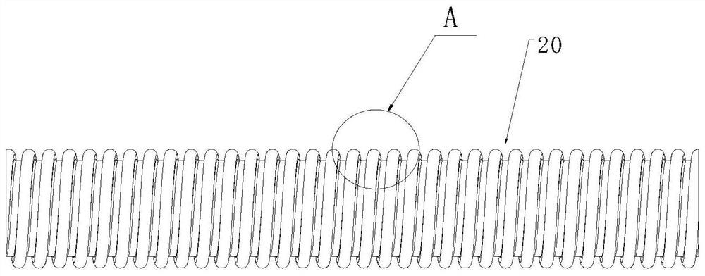 Base strip, extrusion hose composed of base strips and tool for producing extrusion hose