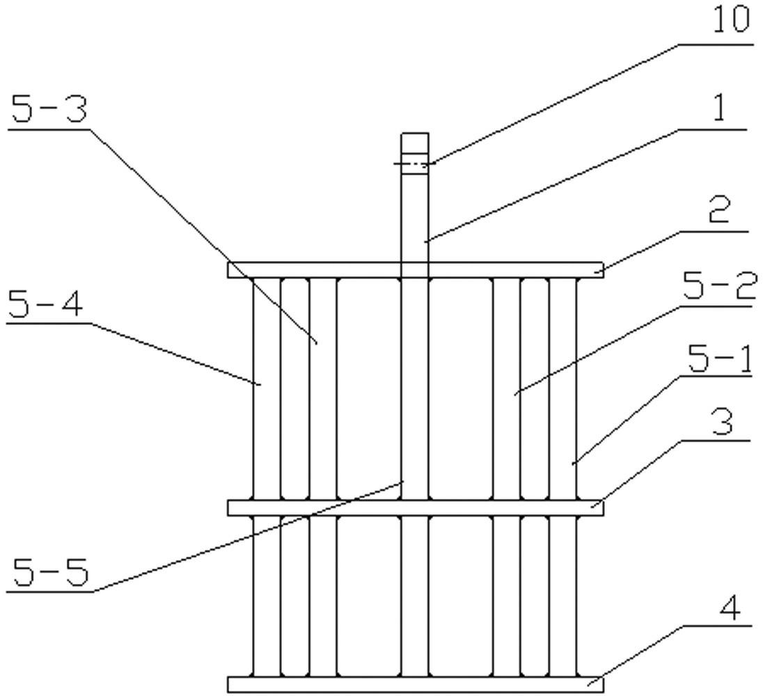 Suspension device for gearshaft carburizing and quenching