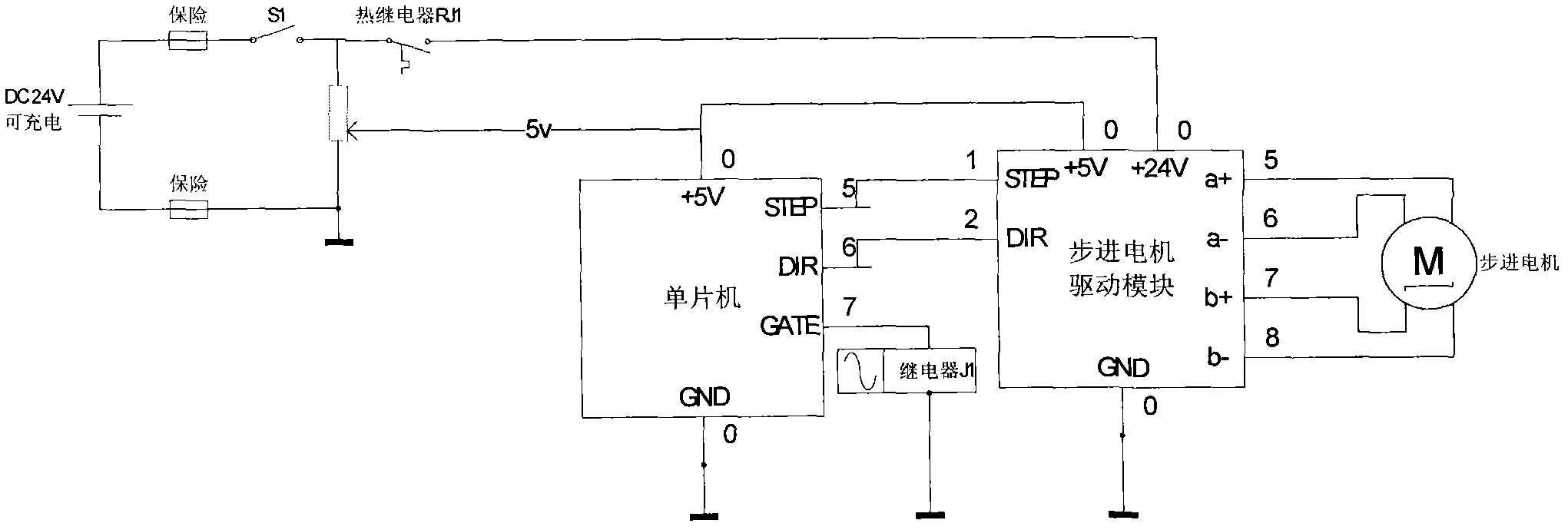 One-dimensional motion system of camera