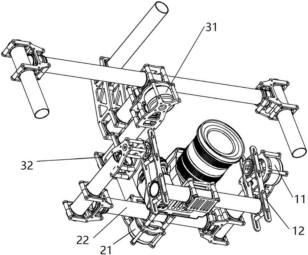 Mechanism for automatically adjusting gravity centre, of electronic gyroscope handheld stabilizer