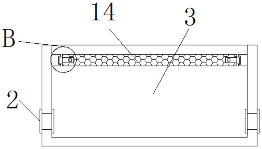 Dust fall type surface waste removing device for building construction formwork recycling