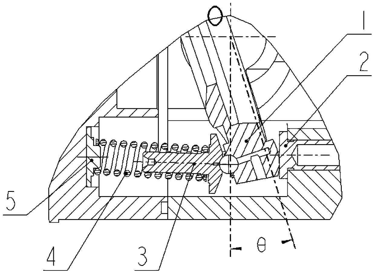 A swing frame reset mechanism for a pump