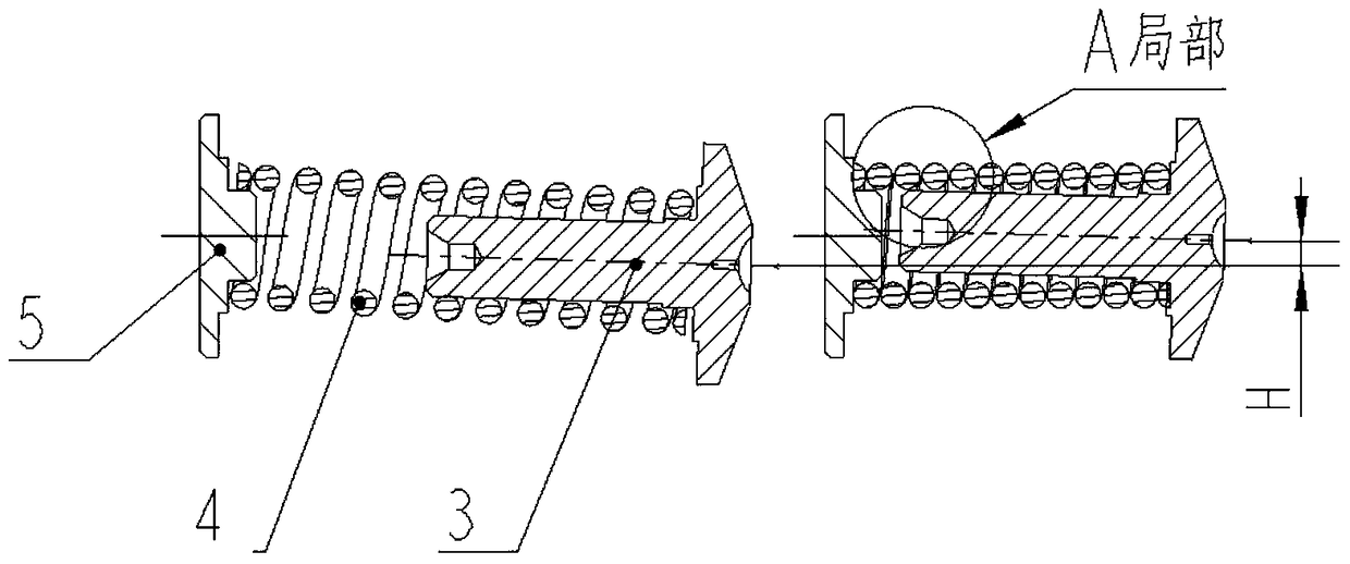 A swing frame reset mechanism for a pump