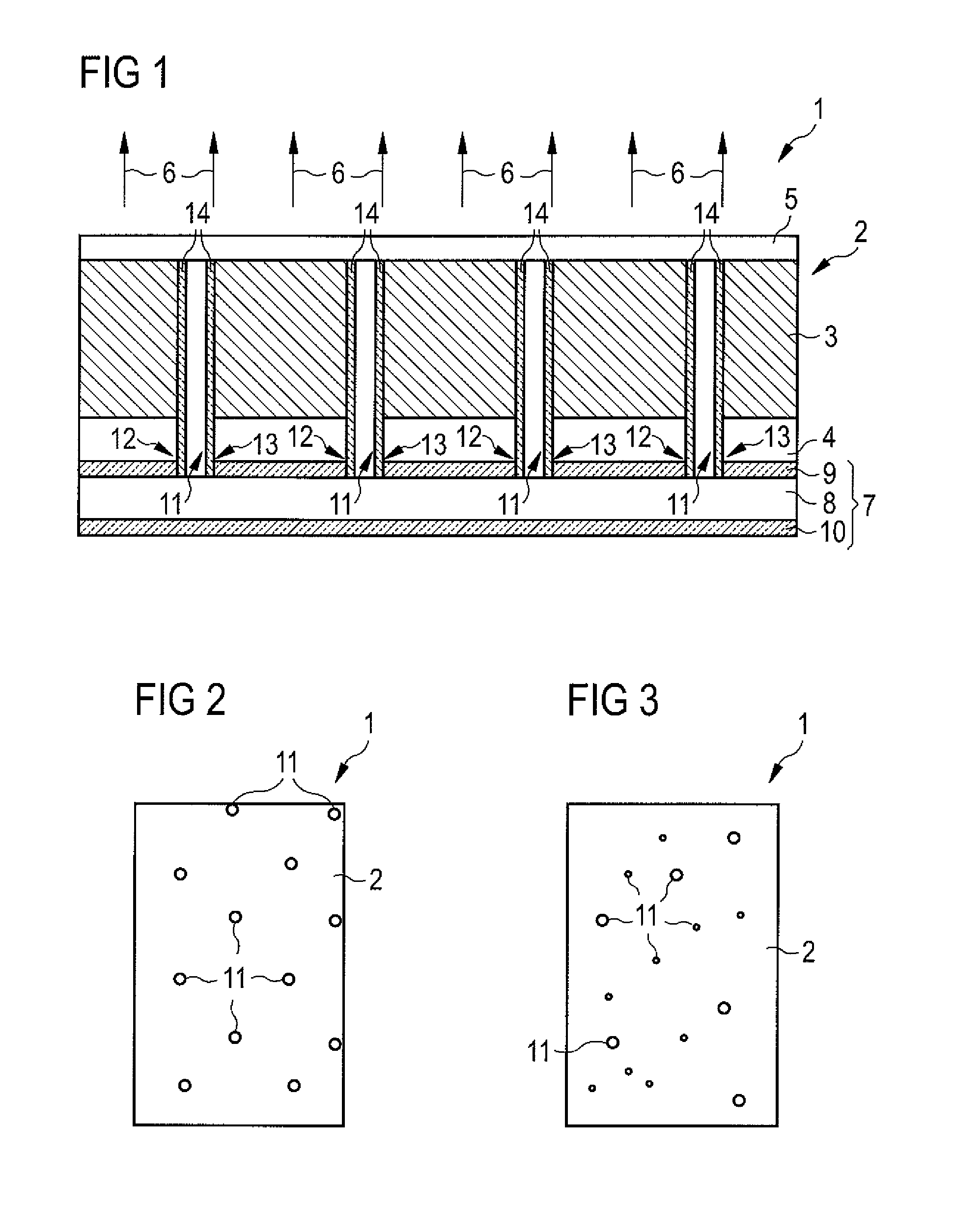 Organic light-emitting diode, contact arrangement and method for producing an organic light-emitting diode