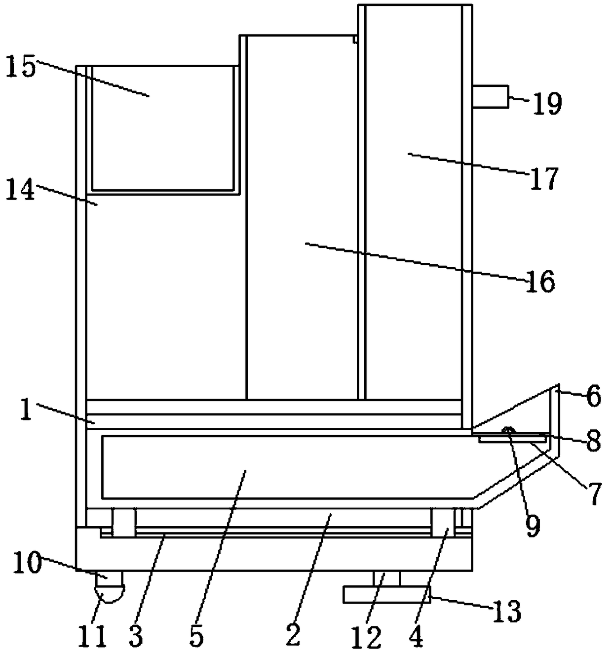 Environment-friendly household garbage can with classification function