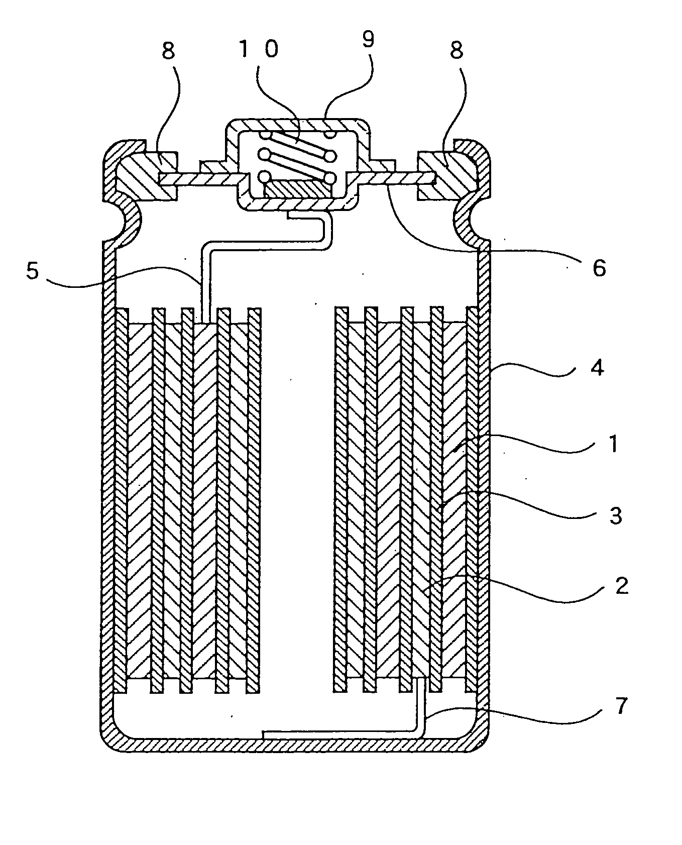 Nickel metal hydride storage battery