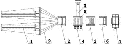 Forming device and forming method of continuous fiber reinforced thermoplastic resin preimpregnation sheet material