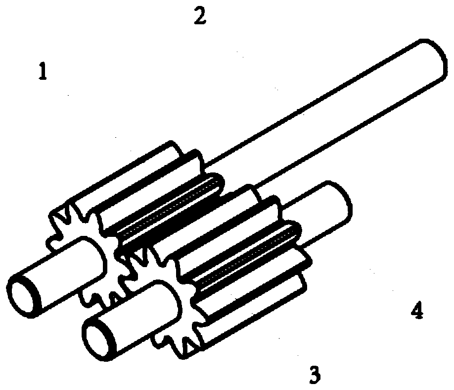 Gear pair of stable non-pulse gear pump and machining technology of gear pair die cavity