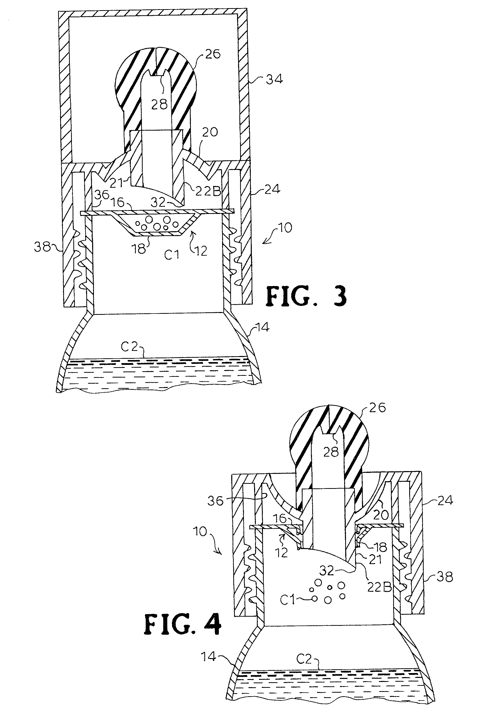 Two-compartment container