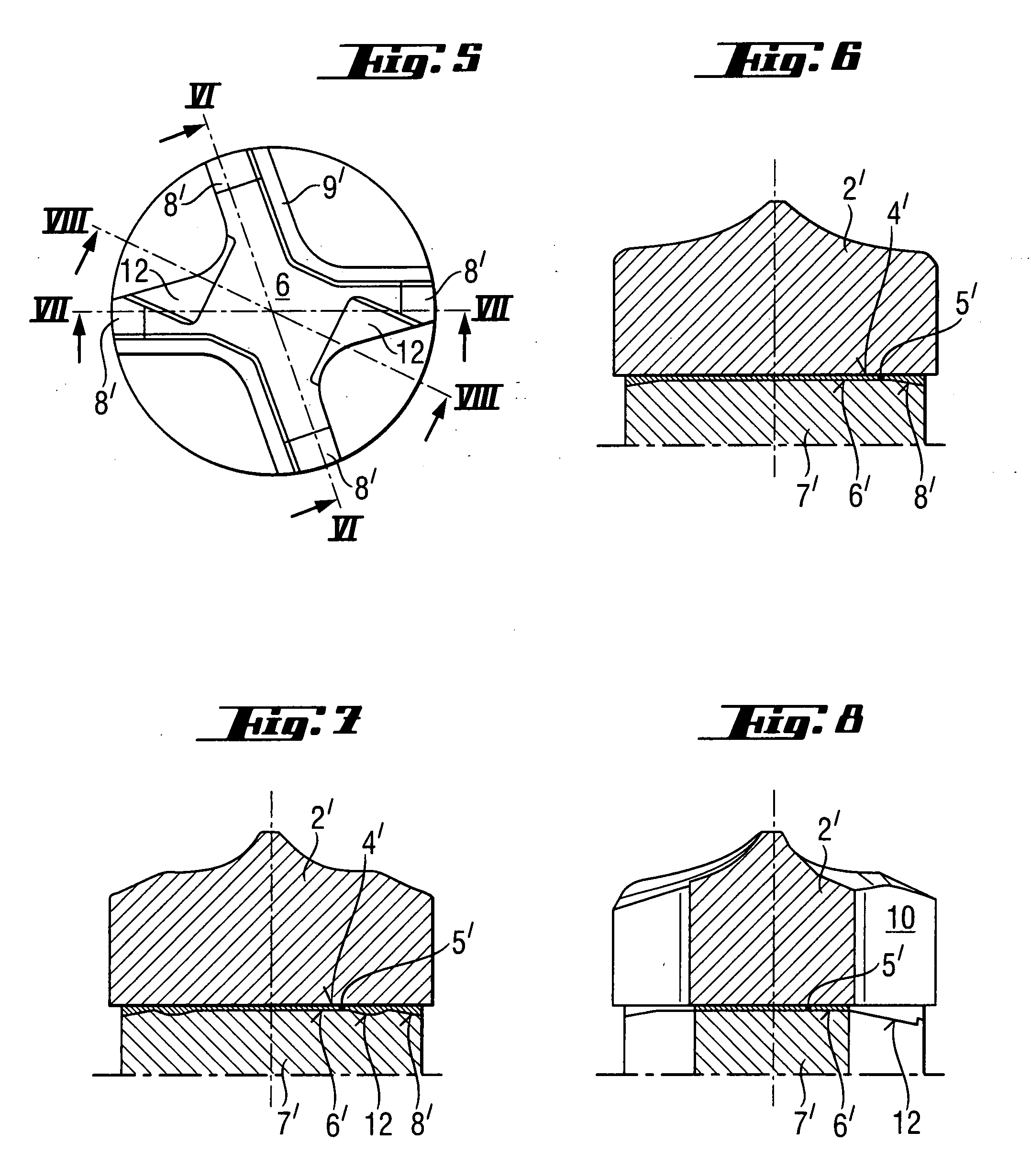 Rotary percussion drill with a hard material bit