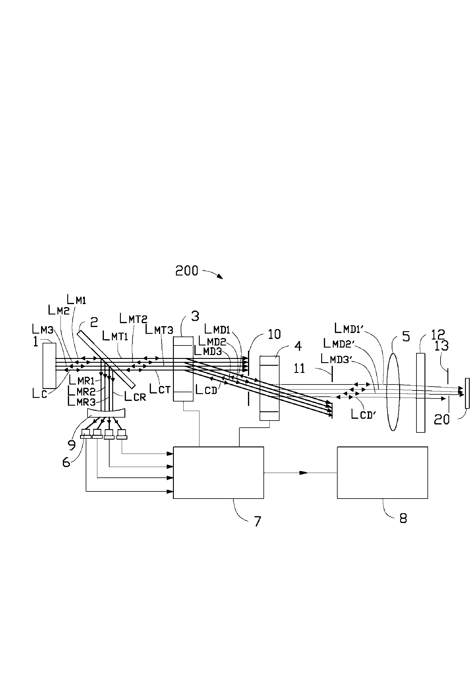 Laser feedback interferometer