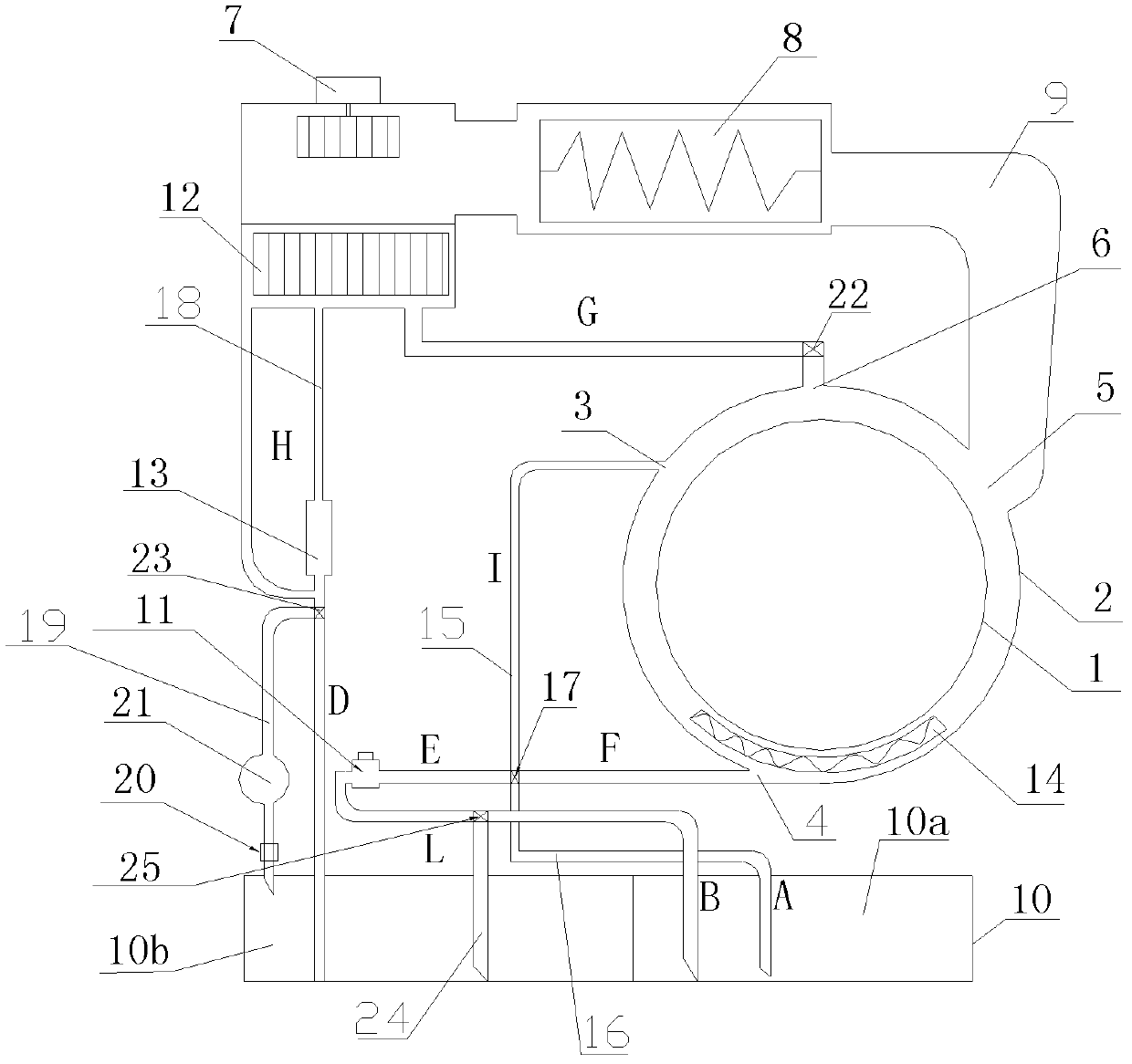 Household dry cleaning machine, dry cleaning method thereof and method for purifying and recovering dry cleaning solvent