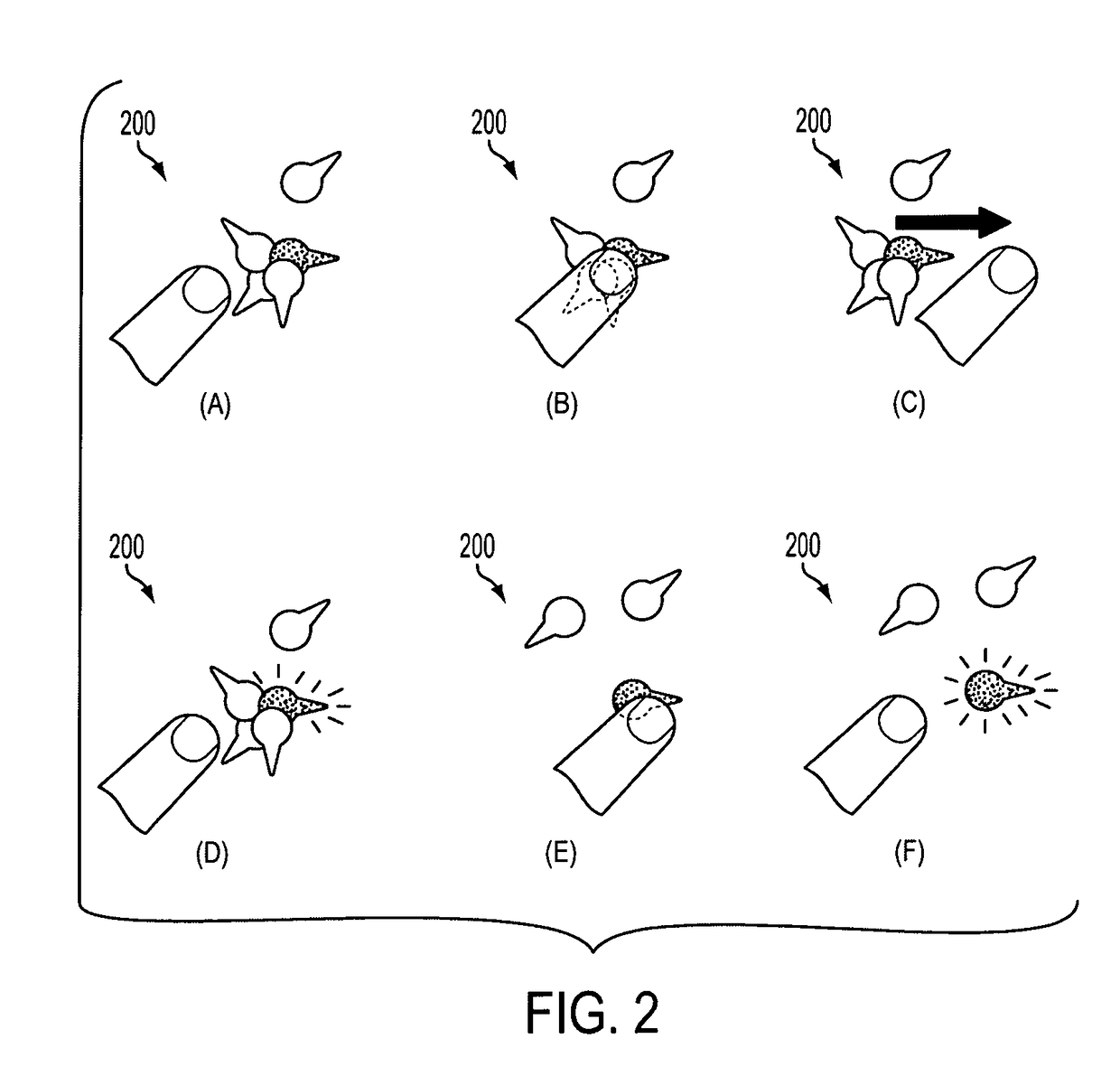 Method and apparatus for selecting an object within a user interface by performing a gesture