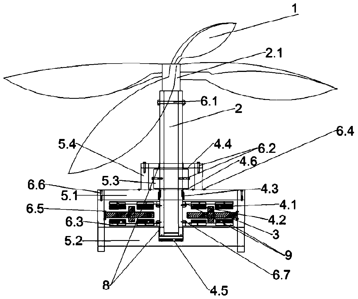 Magnetic levitation vertical shaft disc type coreless wind driven generator