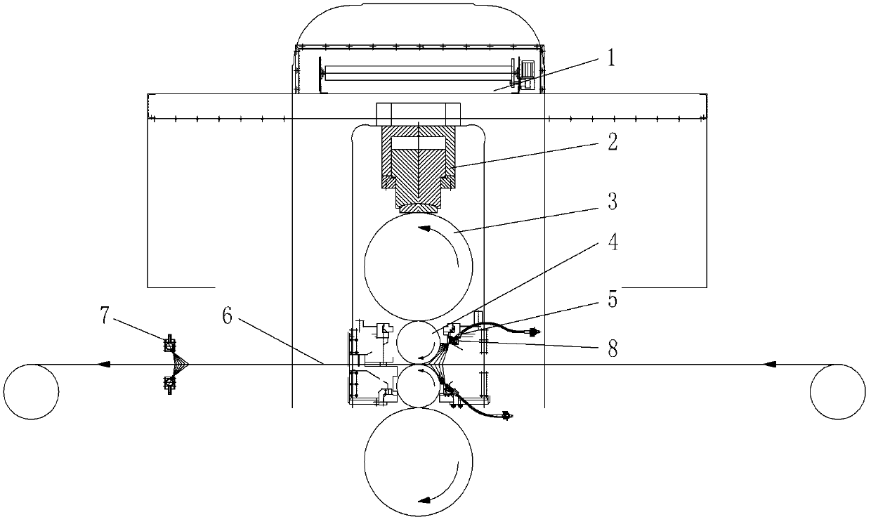 Water mist leveling system in cold-rolling wet leveling production