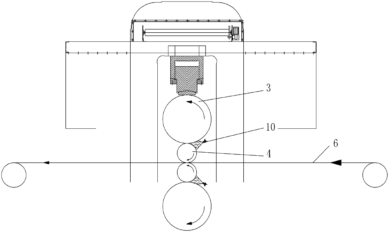 Water mist leveling system in cold-rolling wet leveling production