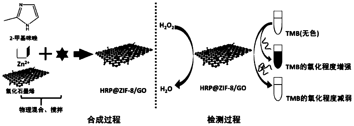 Immobilized enzyme method for improving stability of horseradish peroxidase and application