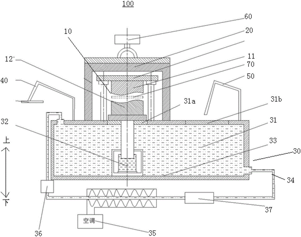 Hot stamping device