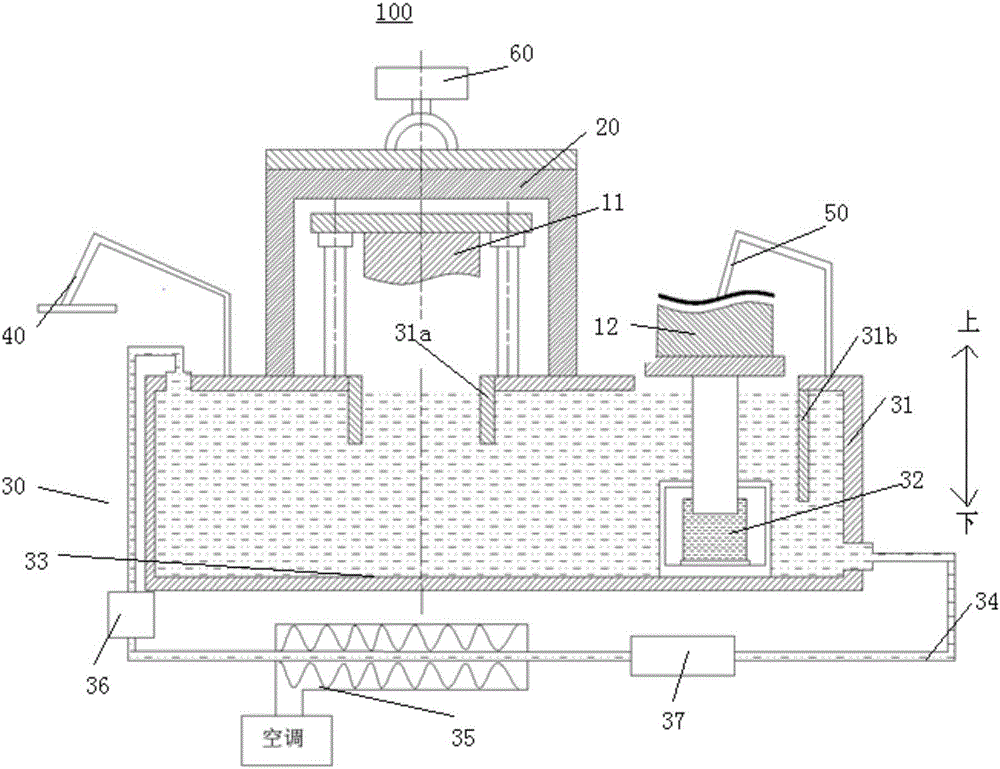 Hot stamping device