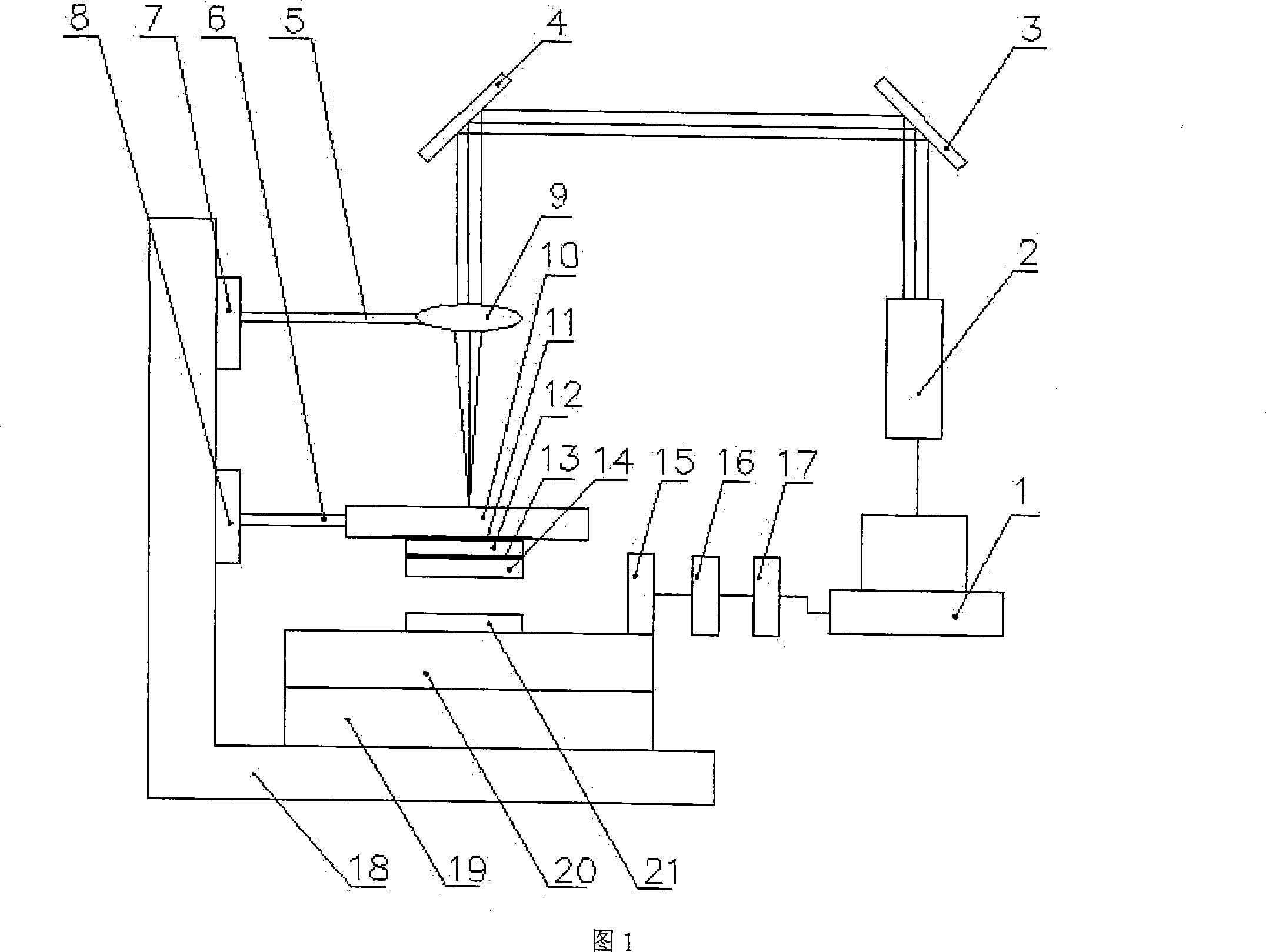 Flying plate driving type laser micro-welding method and device