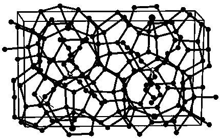 Method for simulating TBPB half-cage type hydrate membrane separation mixed gas