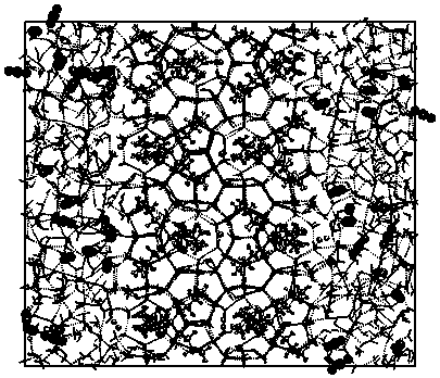 Method for simulating TBPB half-cage type hydrate membrane separation mixed gas