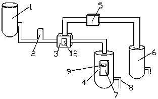 Device for continuously producing methyl tetrahydrophthalic anhydride