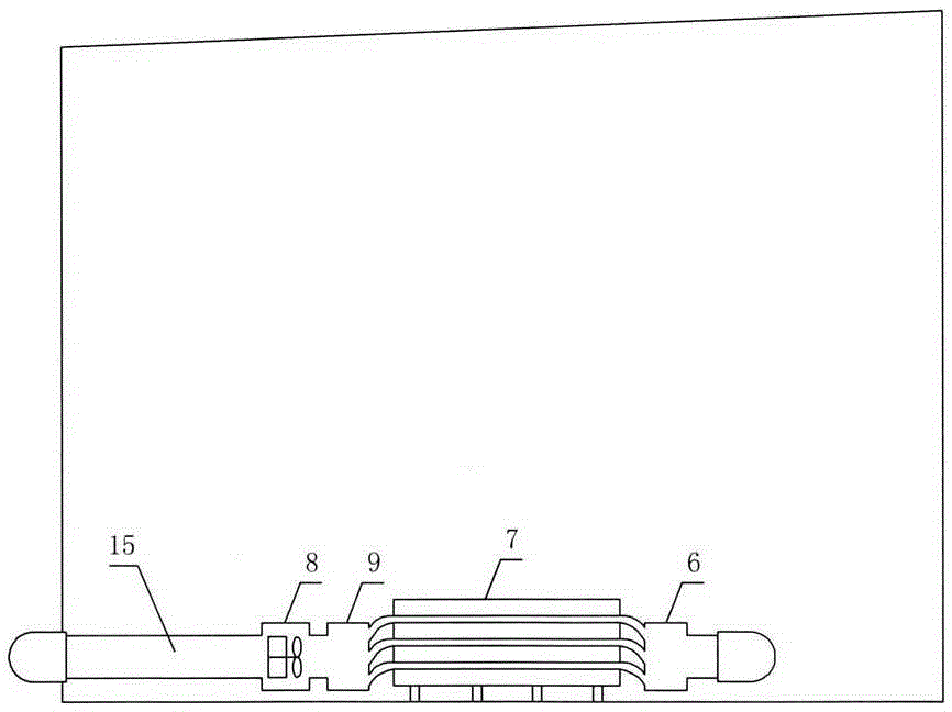 An energy-saving device for external circulation heat exchange in a communication room