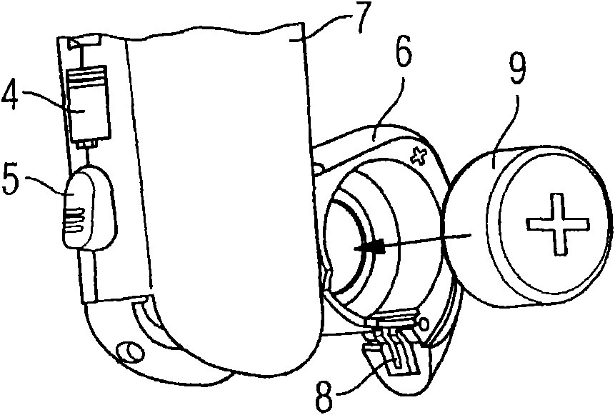 Hearing aid with a battery compartment and battery compartment for a hearing aid with a lock mechanism for the battery compartment