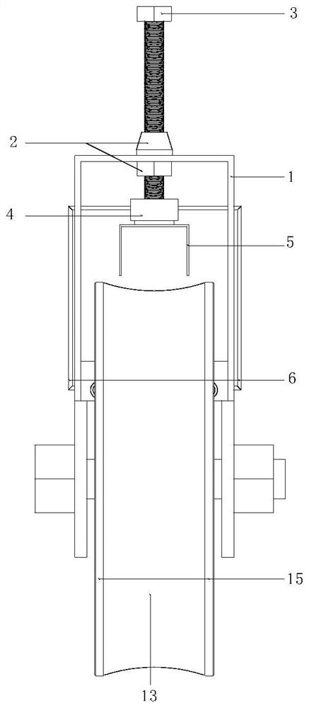 Real-time monitoring device and monitoring method for stress state of cableway traction cable