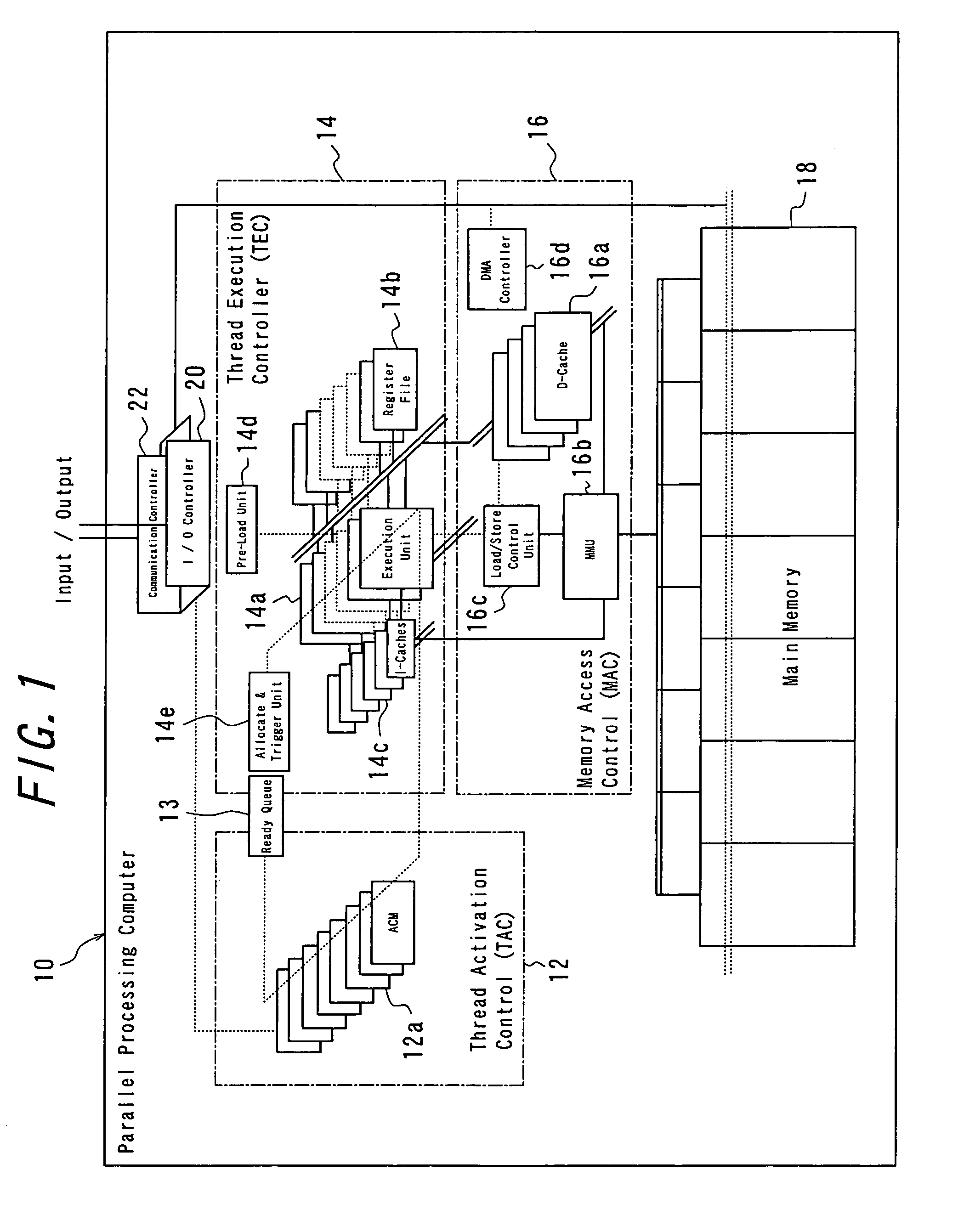 Parallel processing computer