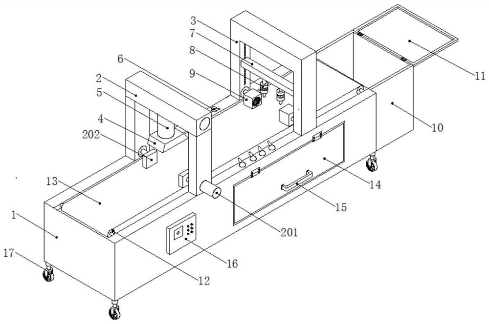 Magnetic particle inspection, cleaning, drying and oiling integrated device