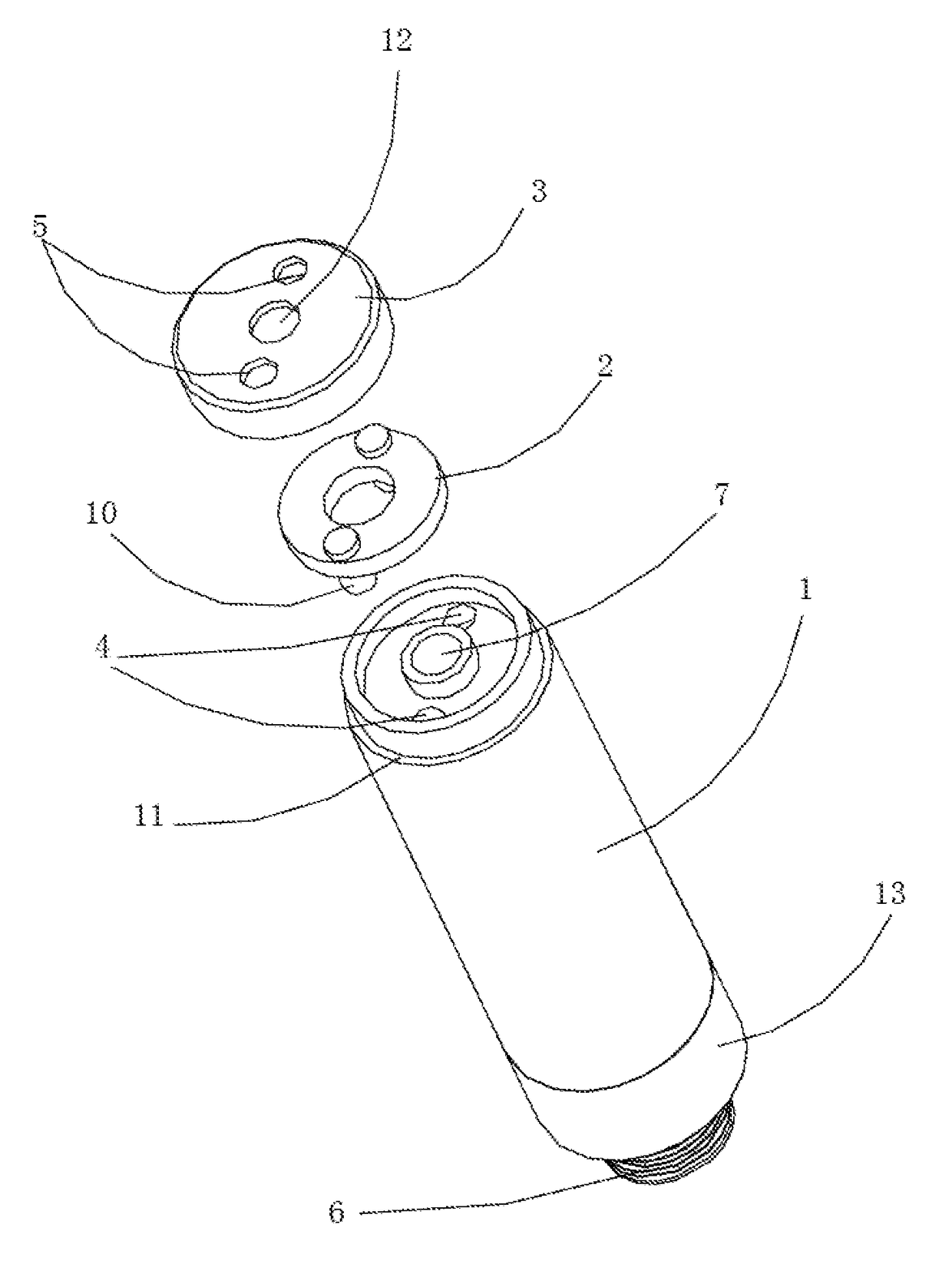 Integrated liquid injection evaporation container