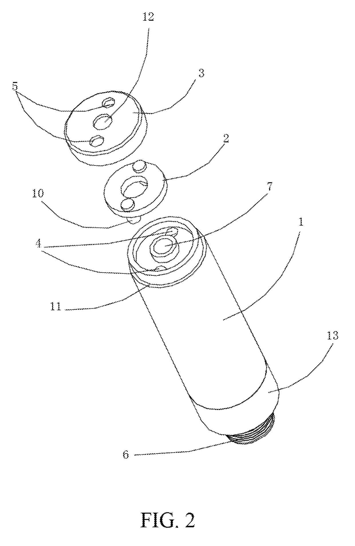 Integrated liquid injection evaporation container