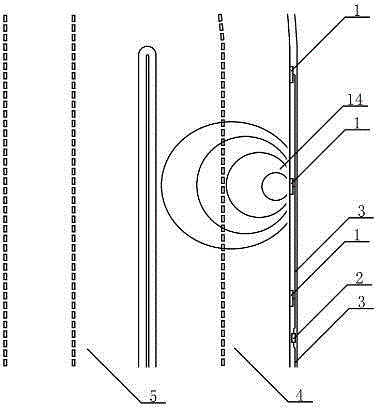 Thermal radiation device for preventing ramp road surface from icing